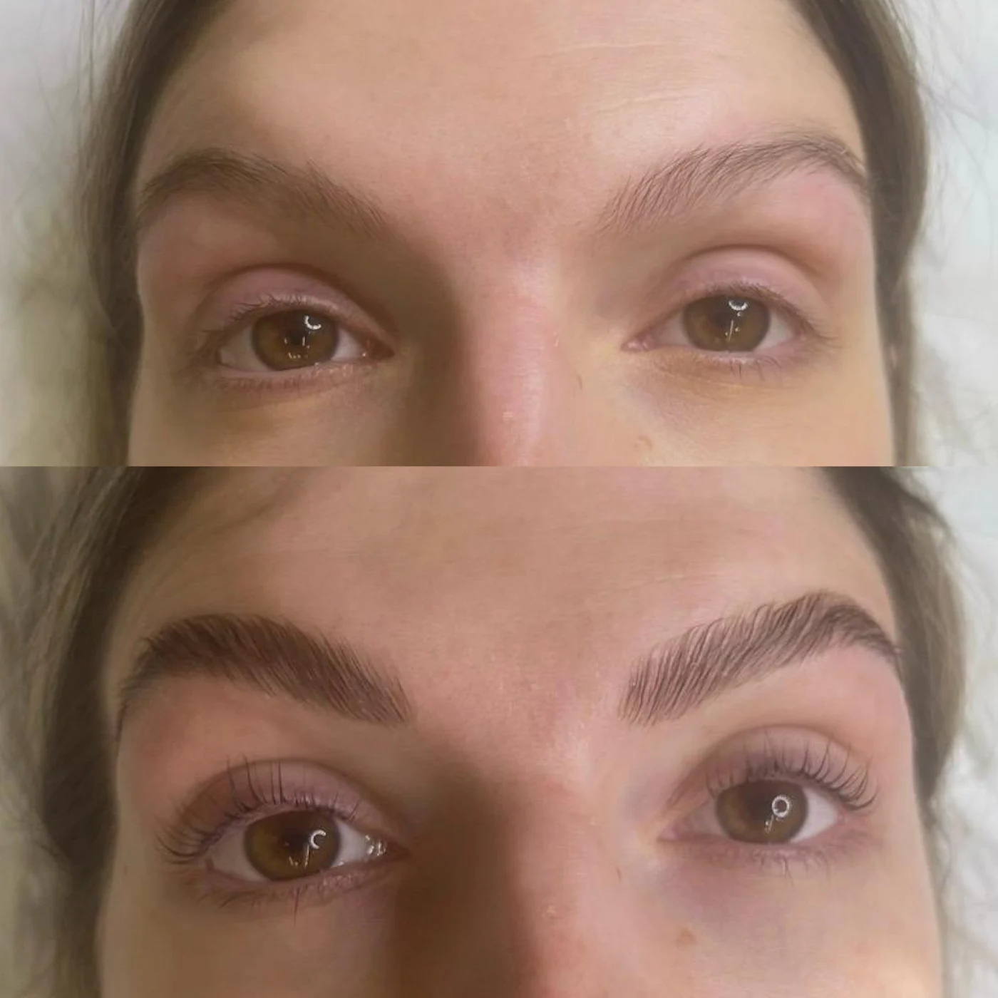 Brows & Lashes before and after at Beauty Studio MediSpa, Shenfield