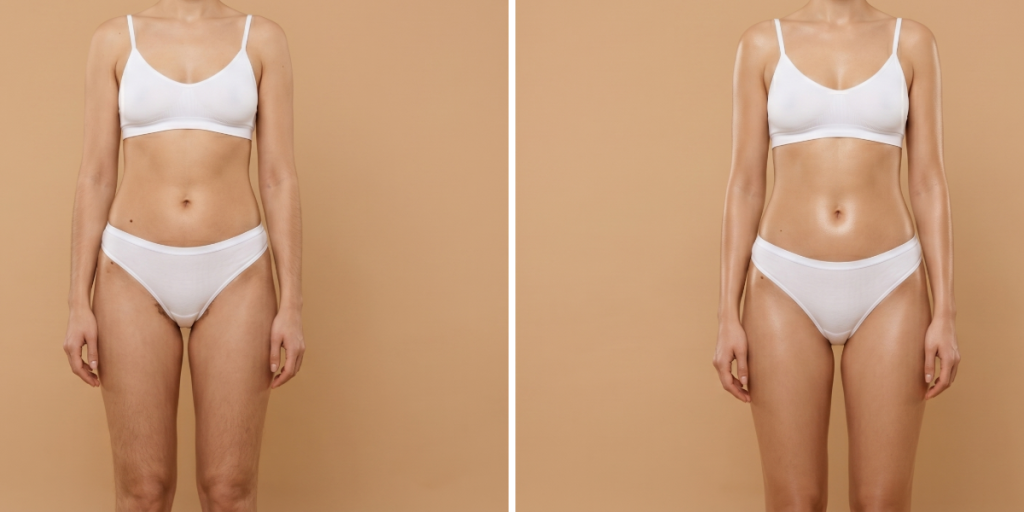 full body before after